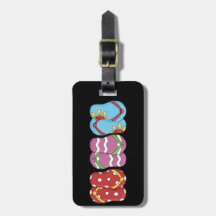 Flip Flops personalised luggage tag