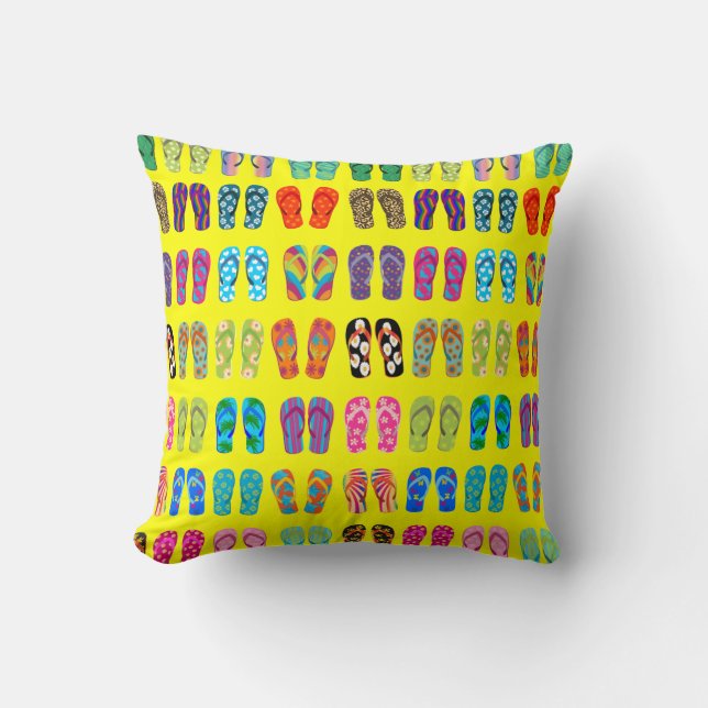 Flip Flops Pillow (Front)