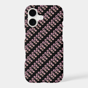 Flip Flops Pink Black Women's