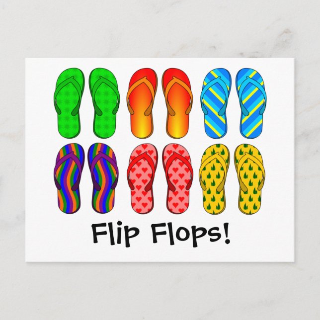 Flip Flops Postcard (Front)