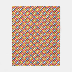Flip Flops Primary Colours Stripes Fleece Blanket