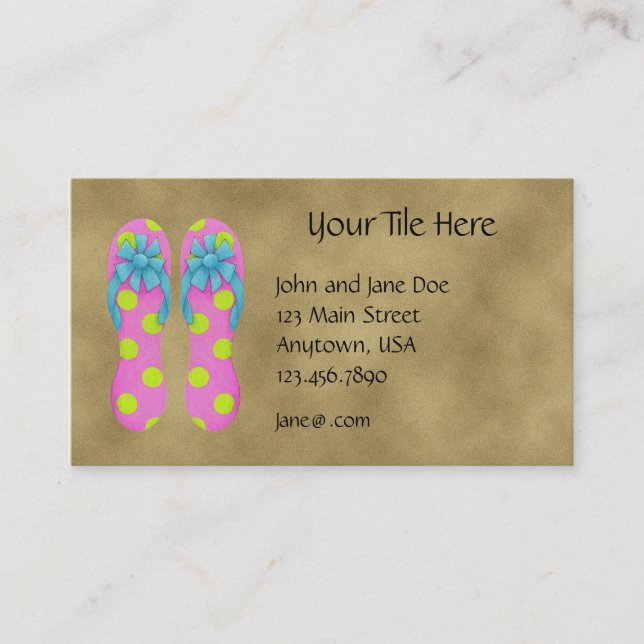Flip Flops Profile Card (Front)
