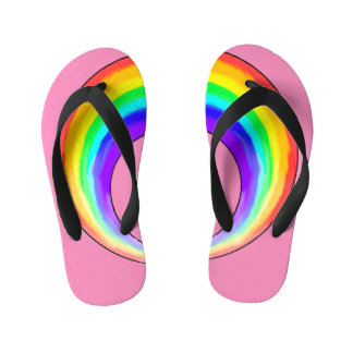 flip flops _ rainbow girl