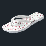 Flip Flops/Red Hearts Flops<br><div class="desc">Flip Flops/Red Hearts/The beach is calling, and these flips flops are your answer! Pay ode to the summer and free your toes. Live, work and play with your feet exposed. Life really is a beach. Thong style, easy slip-on design. 100% rubber makes sandals both heavyweight and durable. Cushioned footbed with...</div>