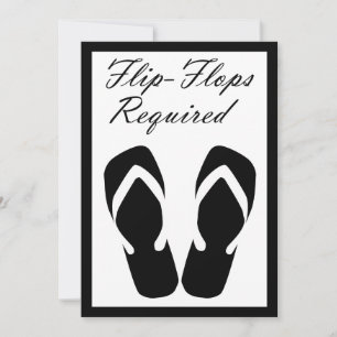 Flip Flops Required Invitation