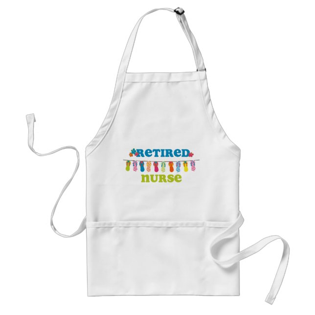Flip Flops Retired Nurse Standard Apron (Front)