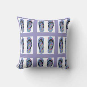 Flip Flops Squares Kids  Cushion