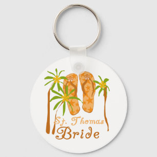 Flip Flops St. Thomas Bride Key Ring