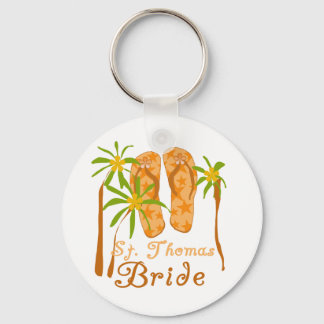 Flip Flops St. Thomas Bride Key Ring