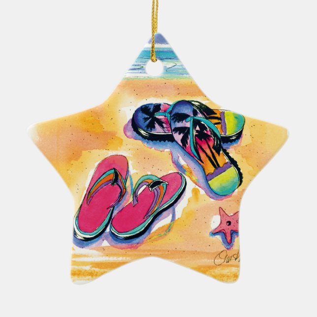 Flip-flops star ornament (Front)