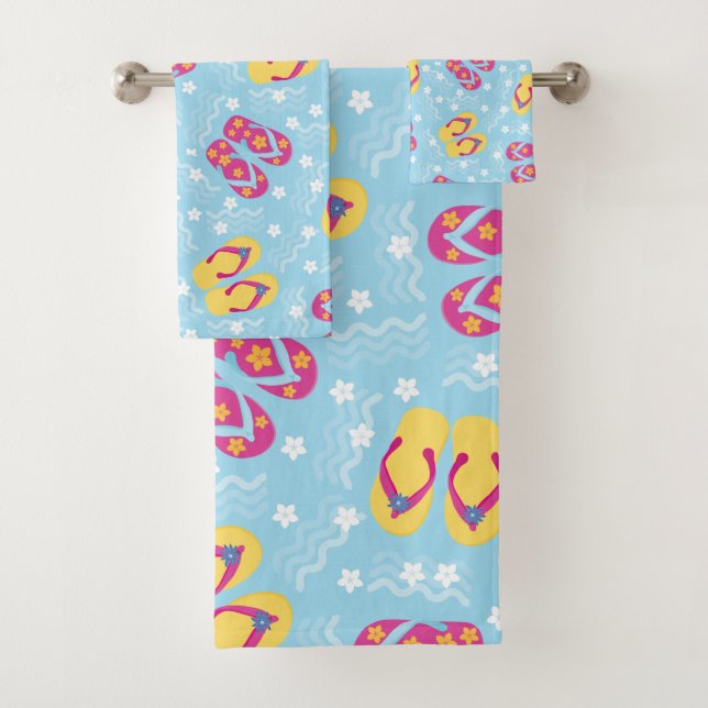 flip-flops summer bath towel set (Insitu)