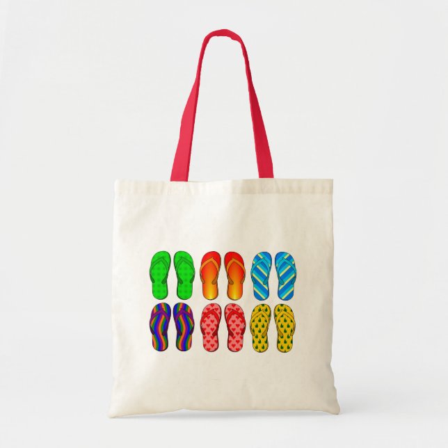 Flip Flops Summer Tote Bag (Front)