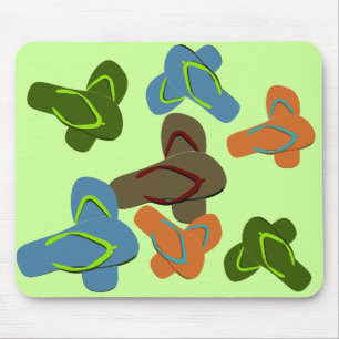 Flip Flops Vector Art Mouse Mat