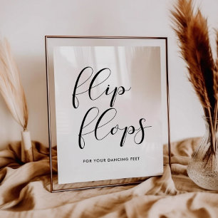 Flip flops wedding sign