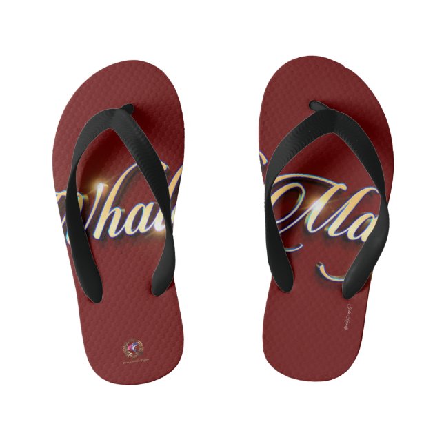 Flip Flops Whale Magic Burgundy (Footbed)