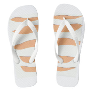 Flip-flops with Orange Tiger Stripes Flip Flops