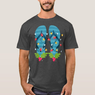 Flip Flops Xmas Lights Hawaiian Summer Christmas I T-Shirt