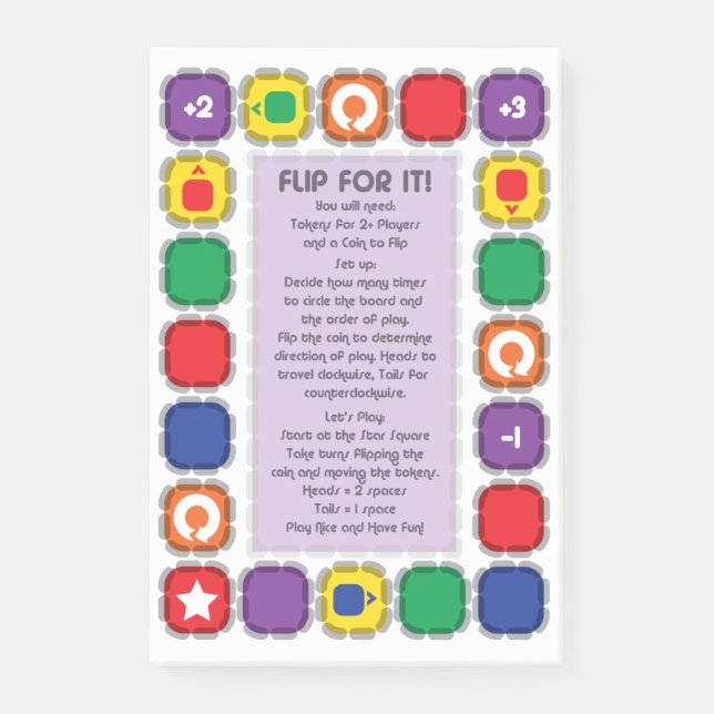Flip For It Desk Game Post-it Notes (Front)