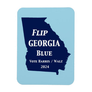 Flip Georgia Blue in 2024 Magnet