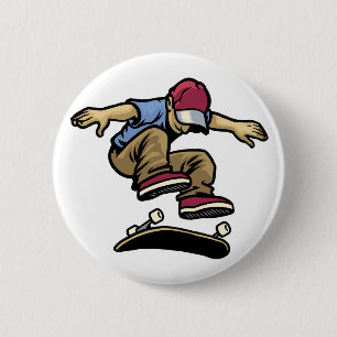 Flip Kick 6 Cm Round Badge