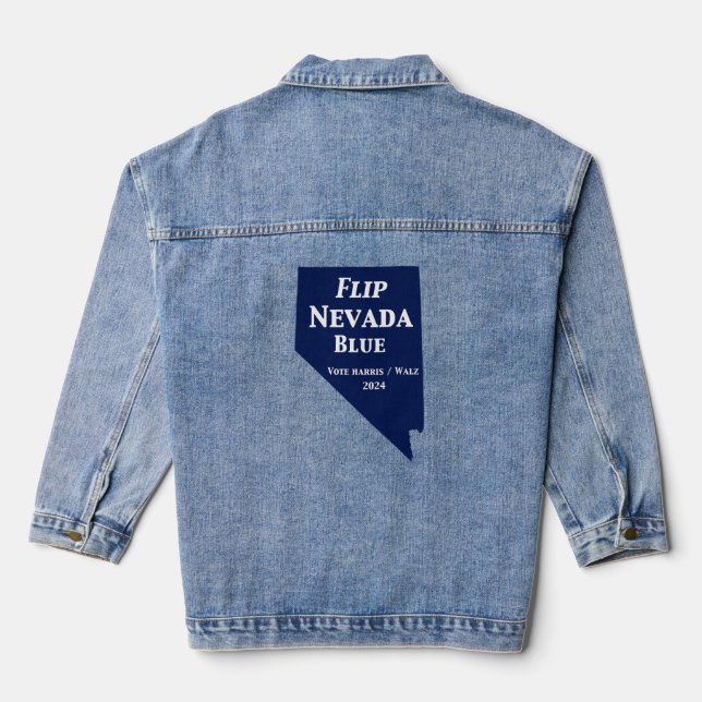 Flip Nevada Blue in 2024 Denim Jacket (Back)