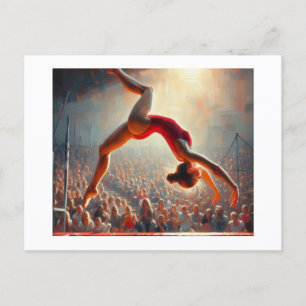Flip on Trampoline, Postcard