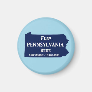 Flip Pennsylvania Blue in 2024 Magnet