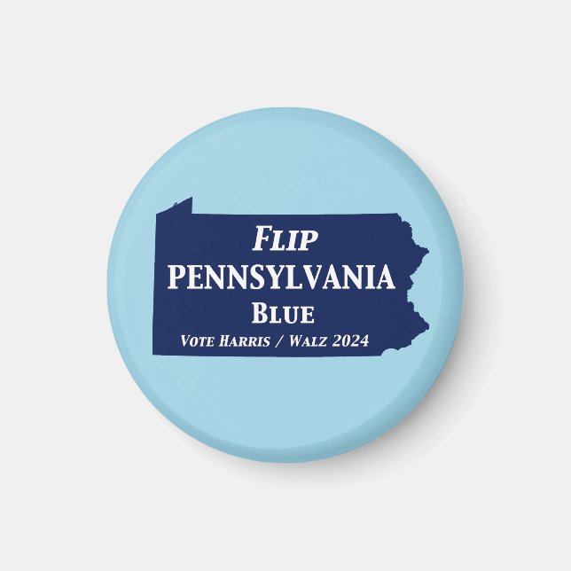 Flip Pennsylvania Blue in 2024 Magnet (Front)