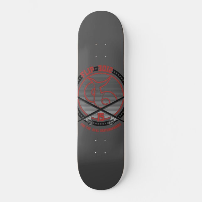 Flip Side For The Real Skateboarders Skateboard (Front)