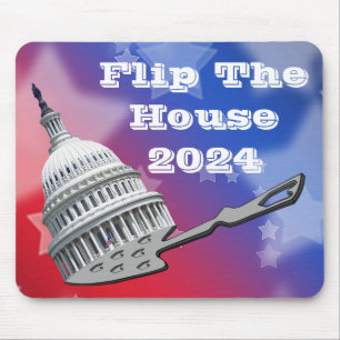 Flip The House Vote Blue 2024 Mouse Mat