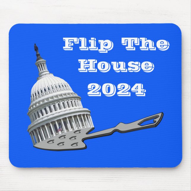 Flip The House Vote Blue 2024 Mouse Mat (Front)