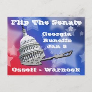 Flip The Senate Georgia Runoffs Postcard