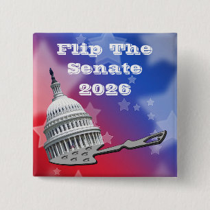 Flip The Senate Vote 2026 15 Cm Square Badge