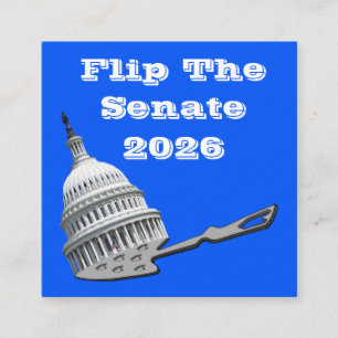Flip The Senate Vote Blue 2026 Square Business Card