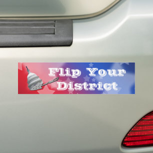 Flip Your District Vote 2026 Bumper Sticker