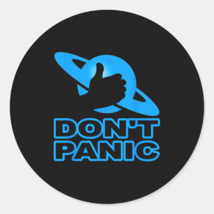 Flipn Sweet Don't Panic Classic Round Sticker