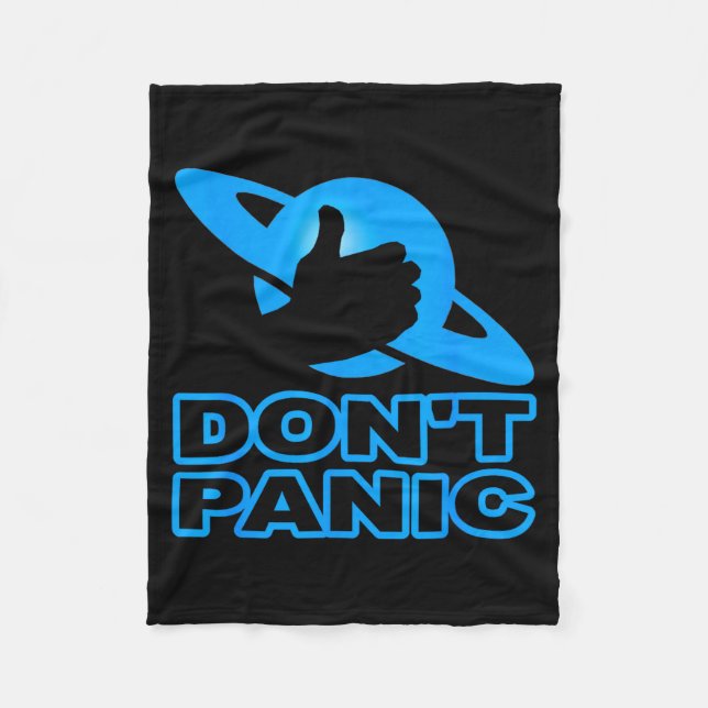 Flipn Sweet Don't Panic  Fleece Blanket (Front)