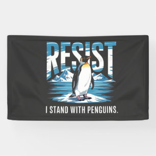 Flipped Up I Stand with the Penguins Banner