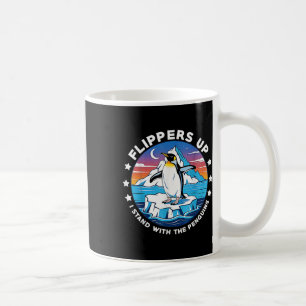 Flippers Up I Stand With The Penguins Coffee Mug