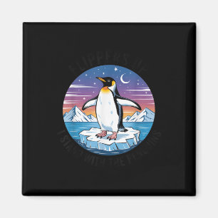 Flippers Up I Stand With The Penguins Magnet
