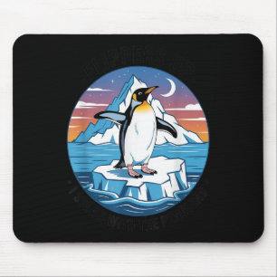 Flippers Up I Stand With The Penguins Mouse Mat