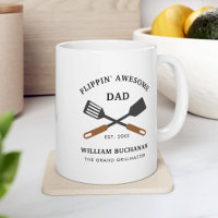 Flippin Awesome Dad BBQ Chef Personalised