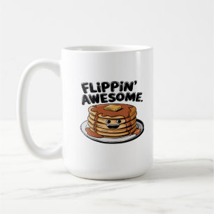 Flippin' Awesome Pancake Stack Funny Breakfast Coffee Mug