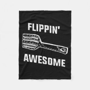 Flippin Awesome Spatula - Funny Baker Or Cook Fleece Blanket