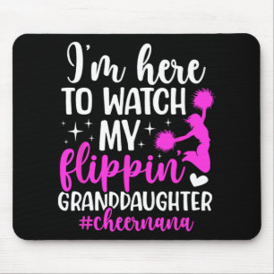 Flippin' Granddaughter Cheer Nana Of A Cheerleader Mouse Mat