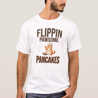 Flippin’ Pawsome Pancakes – Breakfast by the Meows T-Shirt