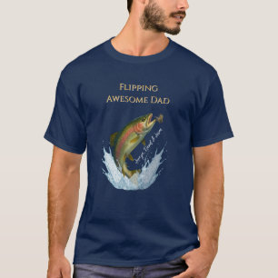 Flipping Awesome Dad kids names T-Shirt