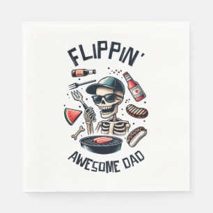 Flipping Awesome Dad Napkin