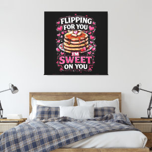 Flipping for you canvas print