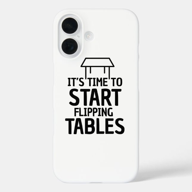 Flipping Tables Phone Case (Back)